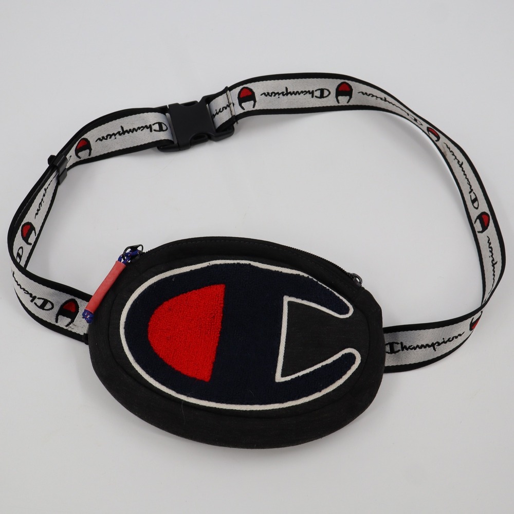 Champion Fanny Pack Unisex OS Grey‎ Chenille Logo Waist Bag Streetwear
